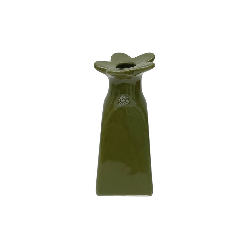 Khaki Small Flower Soliflore Decoration D5.5 H11.5cm