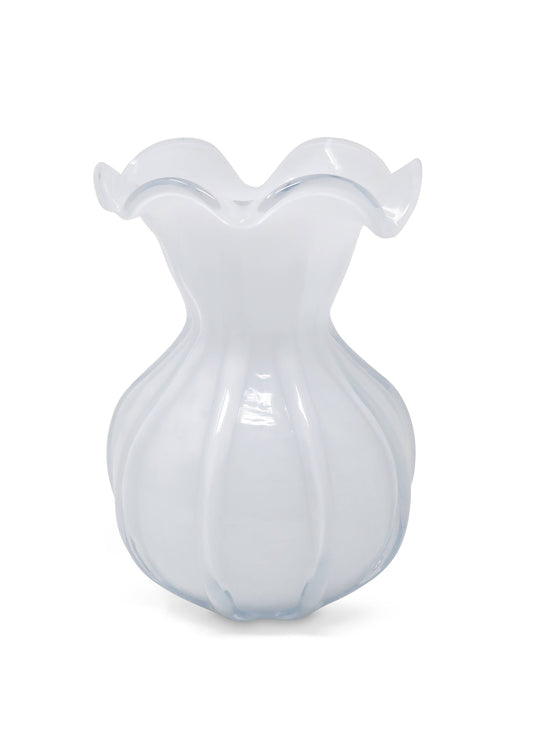 White Glass Vase (Available in 3 Sizes)